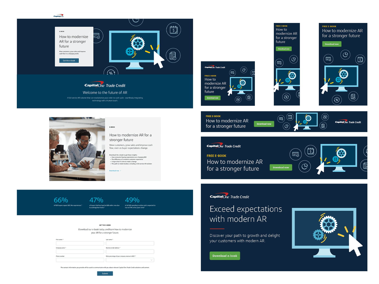 Capital One Trade Credit — integrated eBook, infographic, and digital advertising campaign